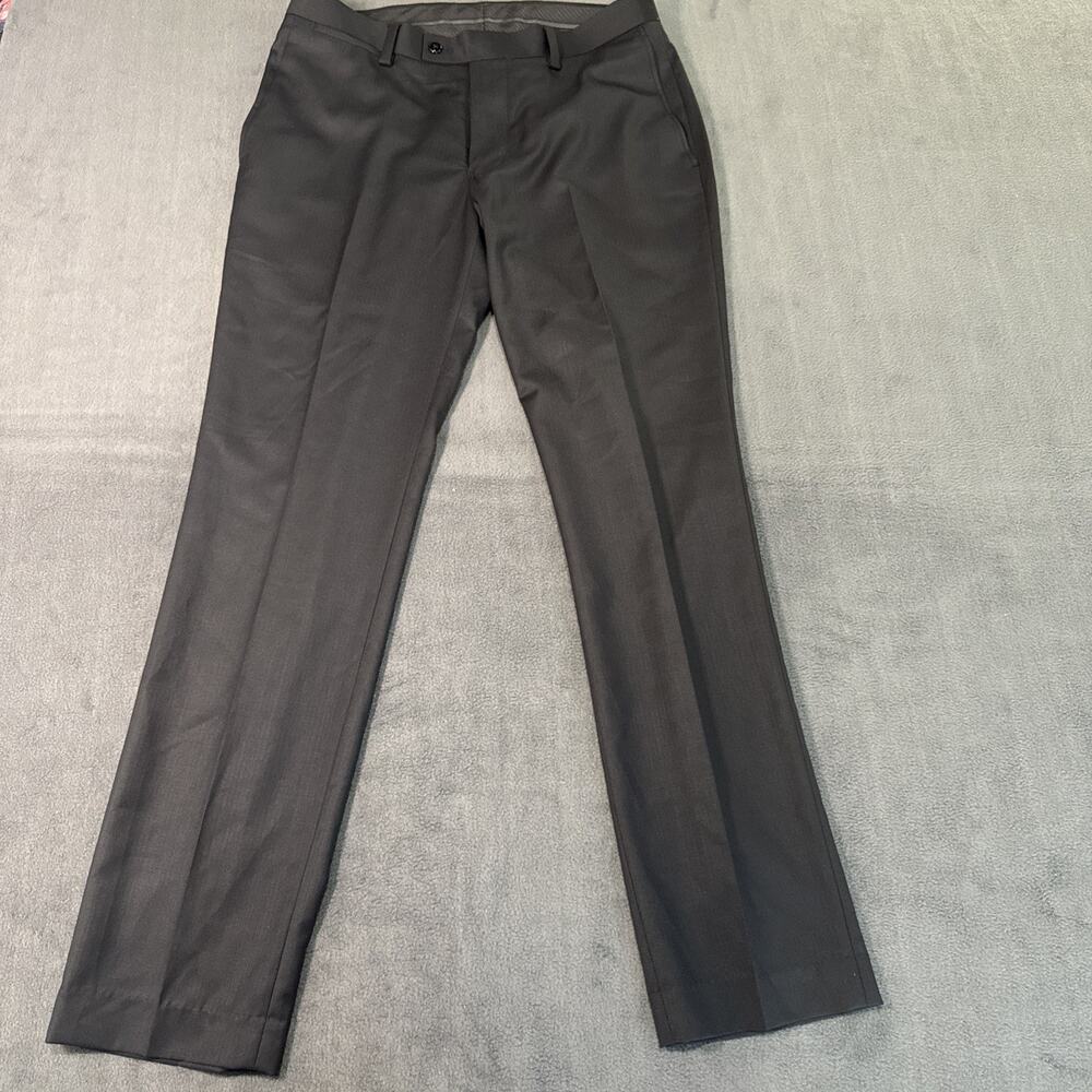 Men’s 33x32 Nordstrom Rack Modern fit Black flat front dress pants